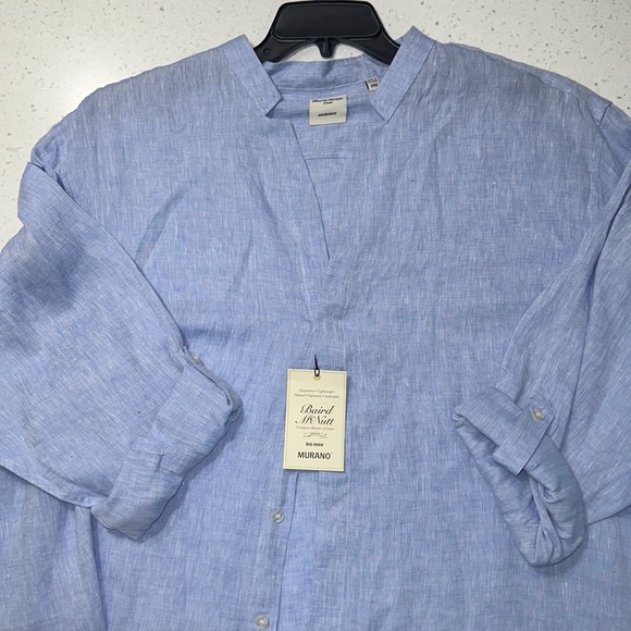Baird Mcnutt linen Other - Baird Mcnutt linen mens Murano shirt, Big Mens 3XB
